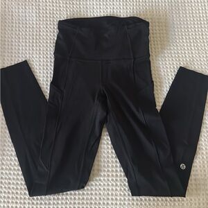 black lululemon leggings nulu
